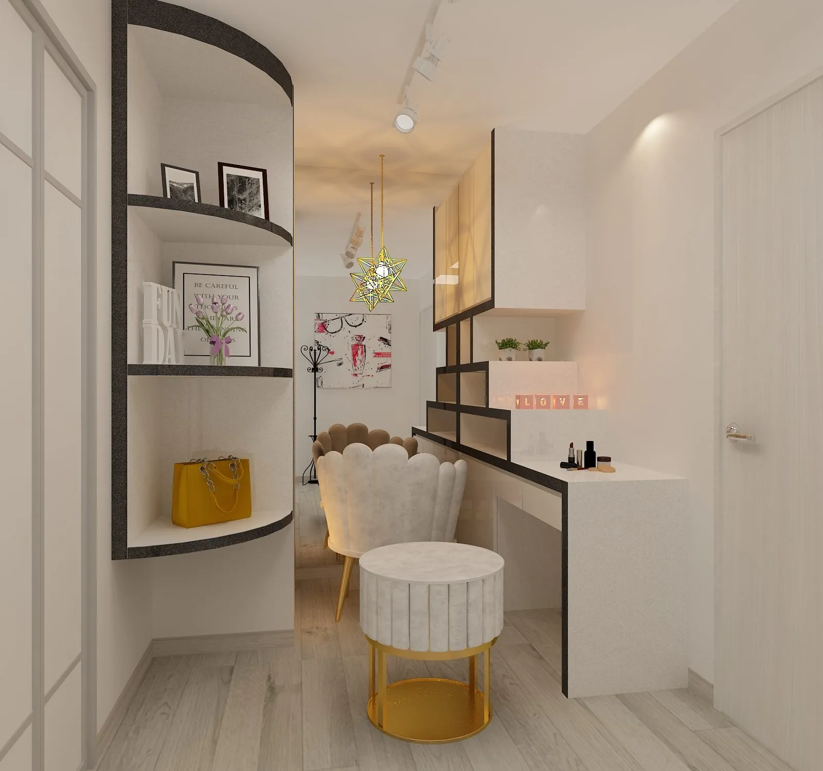 Renovated bedroom in a Home Reno HDB project